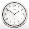Mebus seinakell 19809 Radio Wall Clock, valge/hõbedane