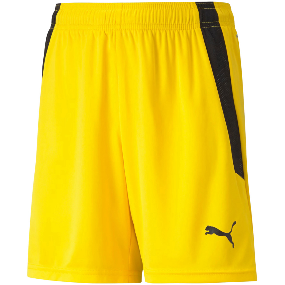 Lühikesed püksid Kids Puma Teamliga Shorts Jr Cyber kollane 704931 07 128cm