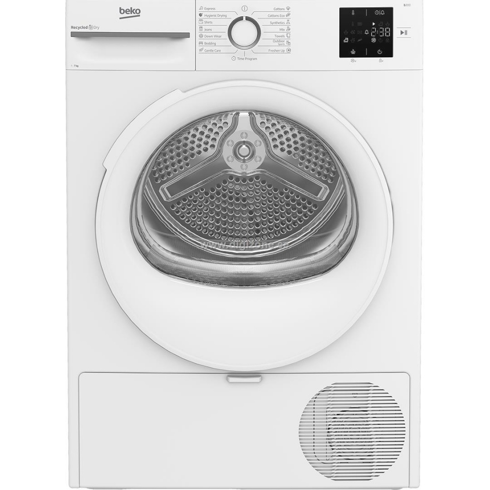 Beko kuivati BM3T372E0W Heat Pump Clothes Dryer, 7kg, 54,5cm, valge