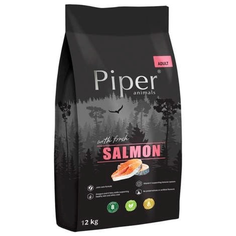Dolina Noteci kuivtoit koerale Piper Animals with salmon - Dry Dog Food- 12kg
