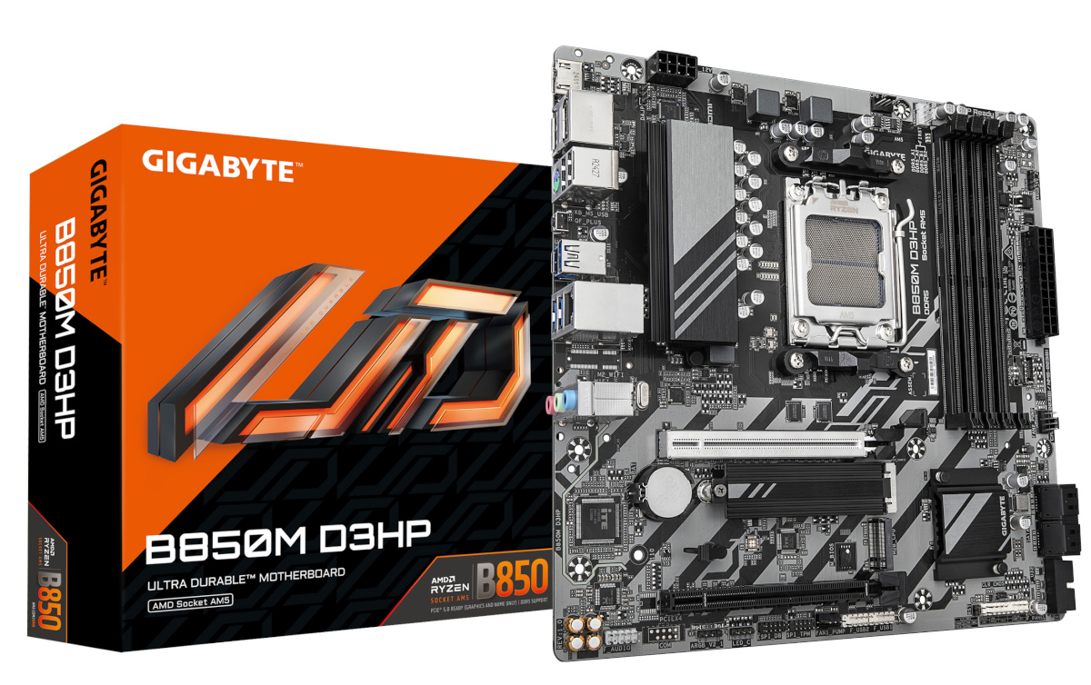 Gigabyte emaplaat B850M D3HP (B850,AM5,mATX,DDR5)