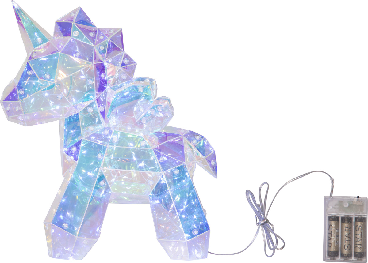 Star Trading jõuludekoratsioon Magic LED Unicorn with Lights, Table Decoration, 30cm