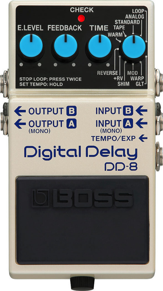Boss kitarripedaal DD-8 digitaalne viivitusega kitarripedaal