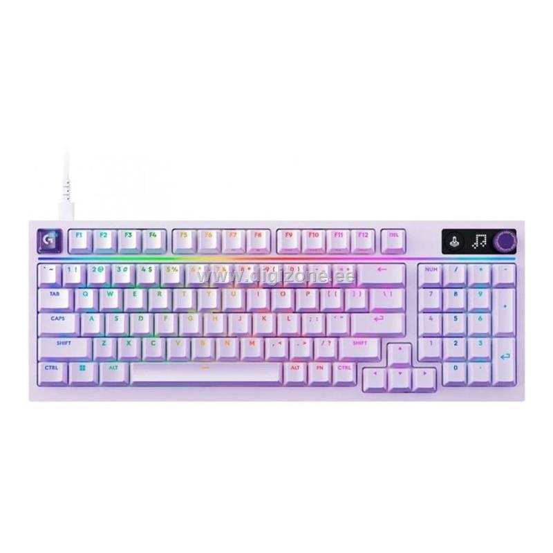 Logitech klaviatuur G316 X 98, Tactile, US, lilla