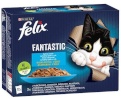 Purina Nestle kassitoit Felix Fantastic fish flavors in jelly with tuna, salmon, cod and flatfish - 340g (12x 85 g)