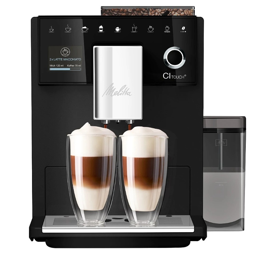 Melitta espressomasin F630–112 CI TOUCH, must
