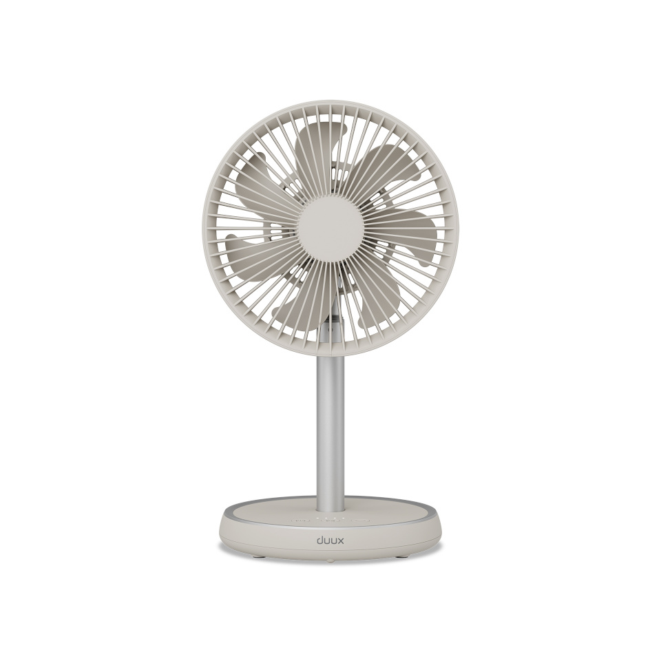 Duux ventilaator Fan | Rize Flex | Stand Fan | Greige | Diameter 21cm | Number of speeds 4 | Oscillation | 10 W | No