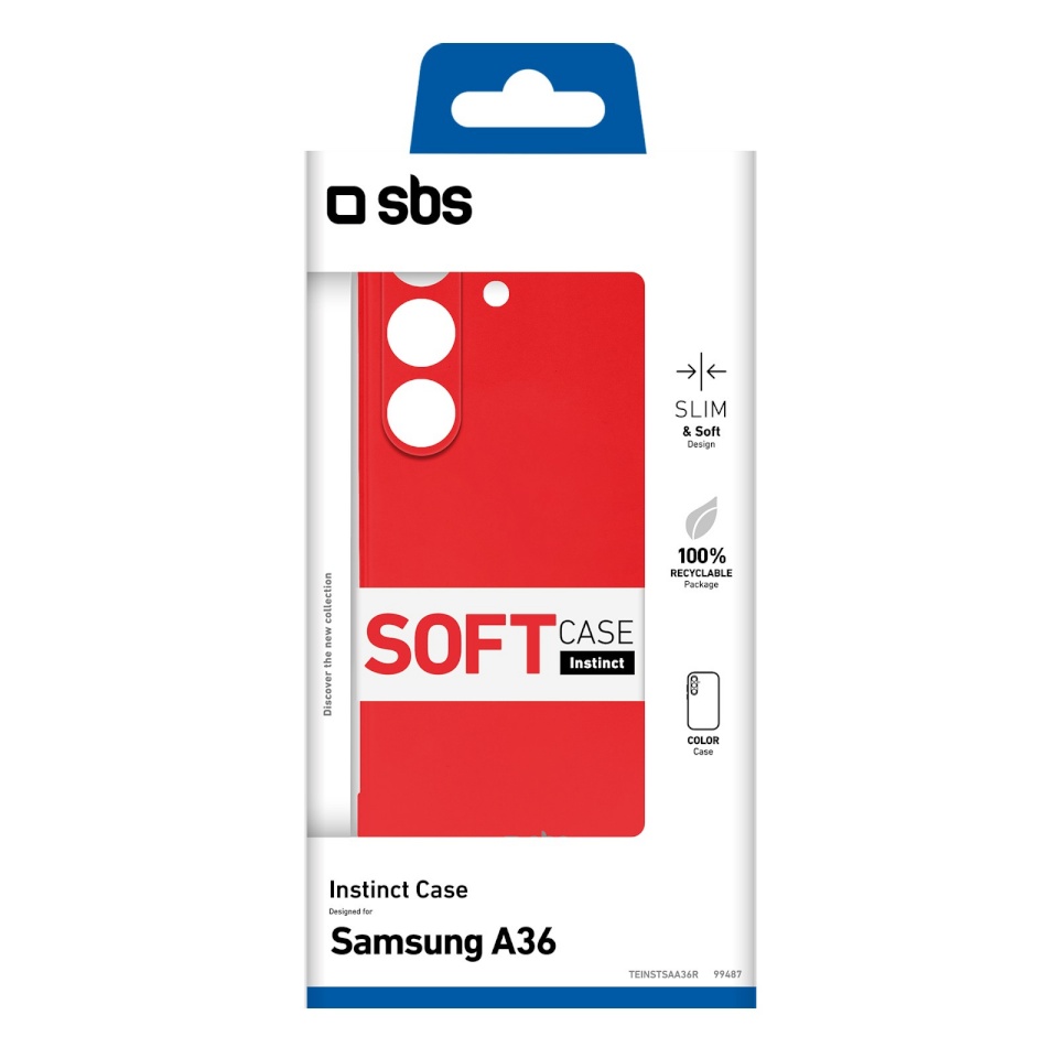 SBS kaitsekest Samsung Galaxy A36 Instinct punane