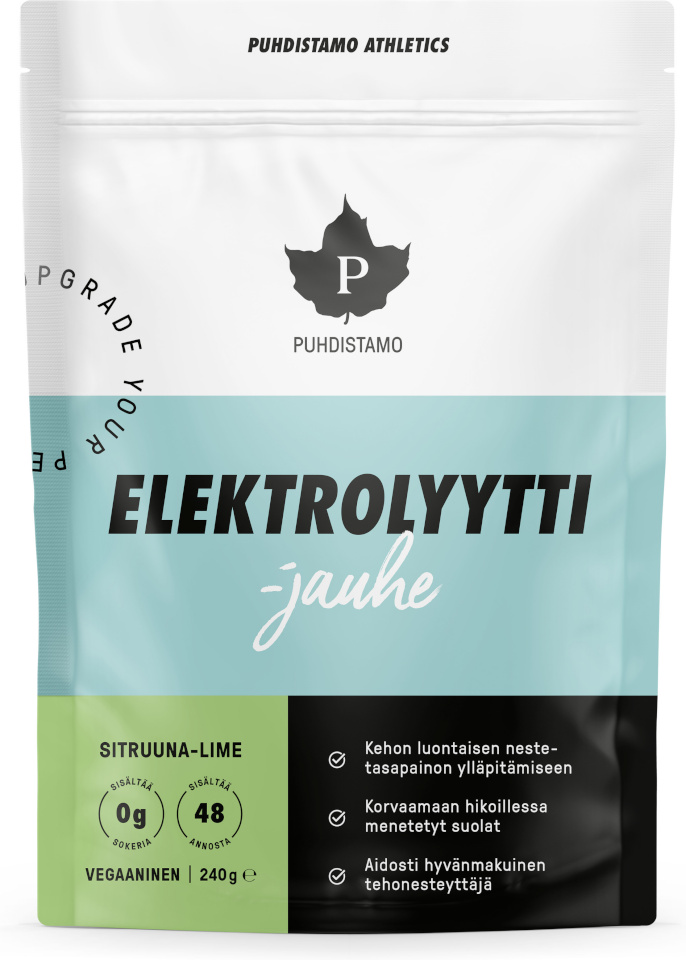 Puhdistamo spordijoogipulber Athletics Electrolyte Lemon-Lime, 240g