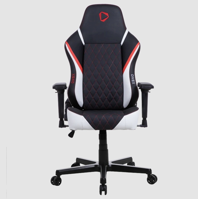 Onex | Premium Gaming Chair | FX8 Formula X Module Injected | must/punane/valge