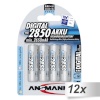 Ansmann akud 12x4 NiMH 2850 Mignon AA 2650mAh DIGITAL