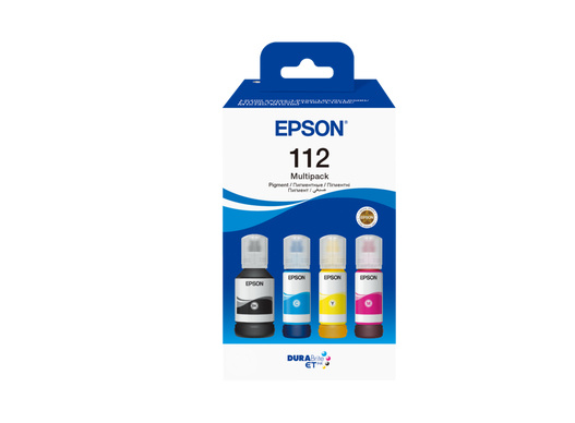Epson 112 EcoTank 4-colour Multipack, Ink tank, must, Cyan, kollane, Magenta