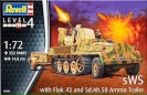 Revell mudel SWS W/Flak43 & SD AH58 Ammo Trailer