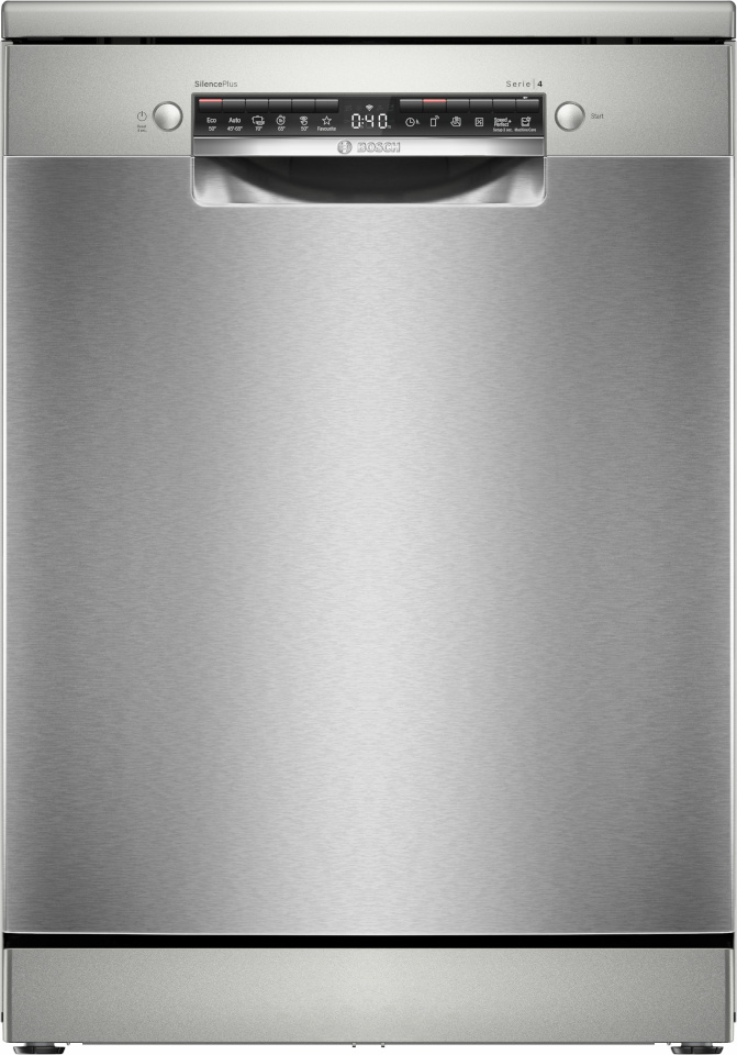 Bosch nõudepesumasin SMS4EMI06E Serie 4 Free Standing Dishwasher, 60cm, hõbedane 