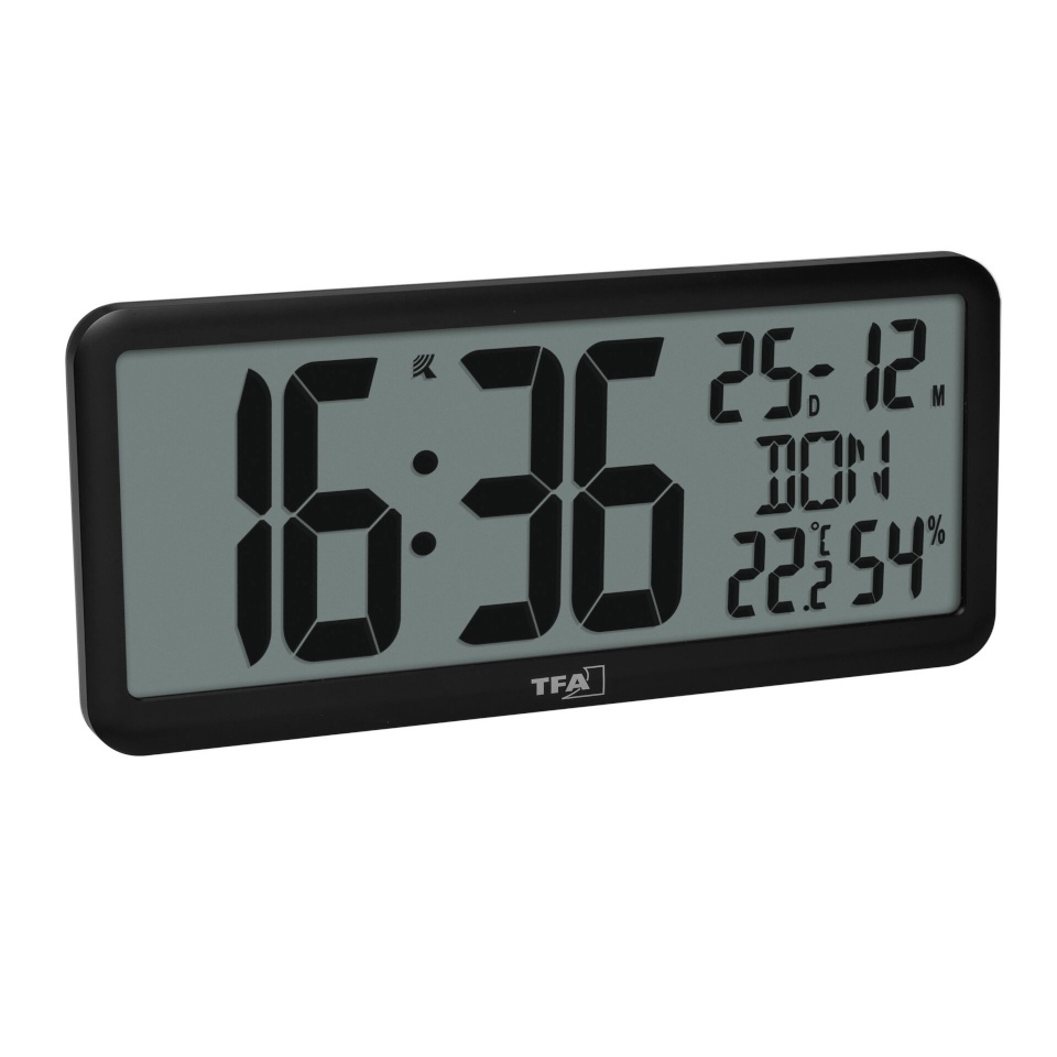 TFA 60.4525.01 must Digitale Funkuhr mit Raumklima