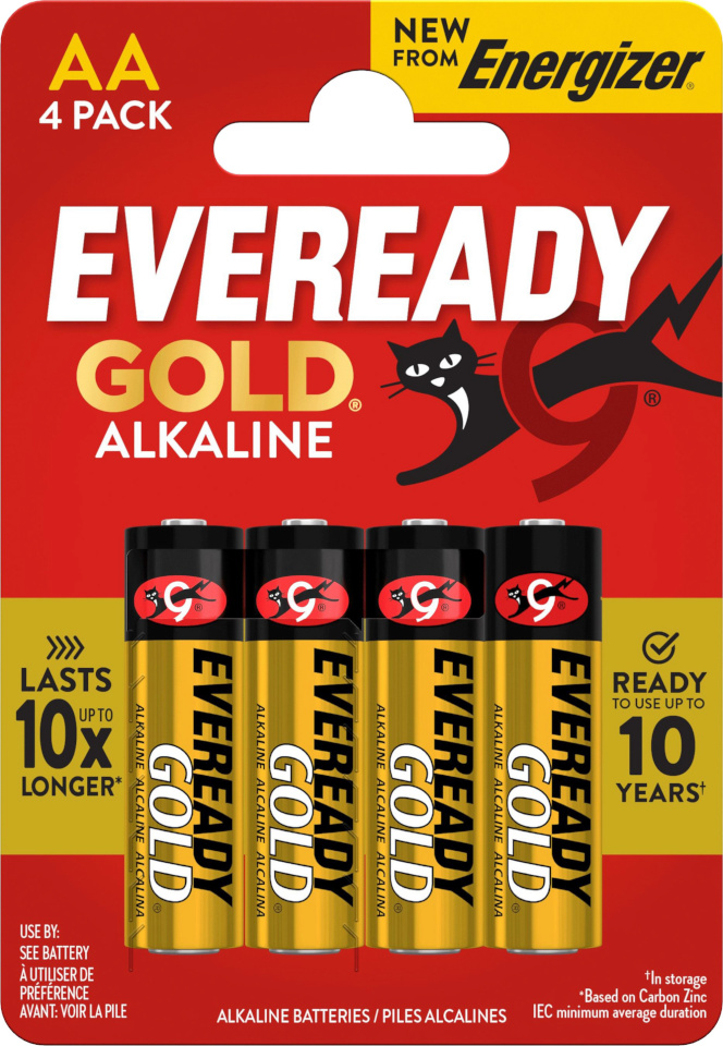 Energizer patarei Energizer Eveready Gold AA CP4
