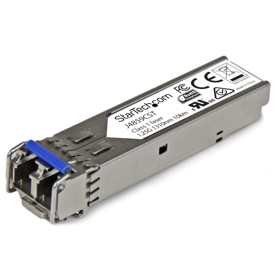 StarTech Gigabit LWL SFP Transceiver Modul - HP J4859C kompatibel - SM/MM LC mit DDM - 10km / 550m - 1000Base-LX