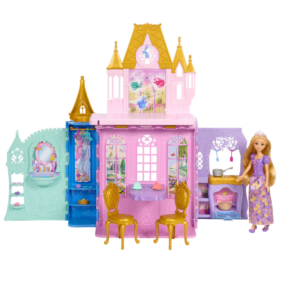 Disney mängukomplekt Printsess Printsessi loss ja nukk,