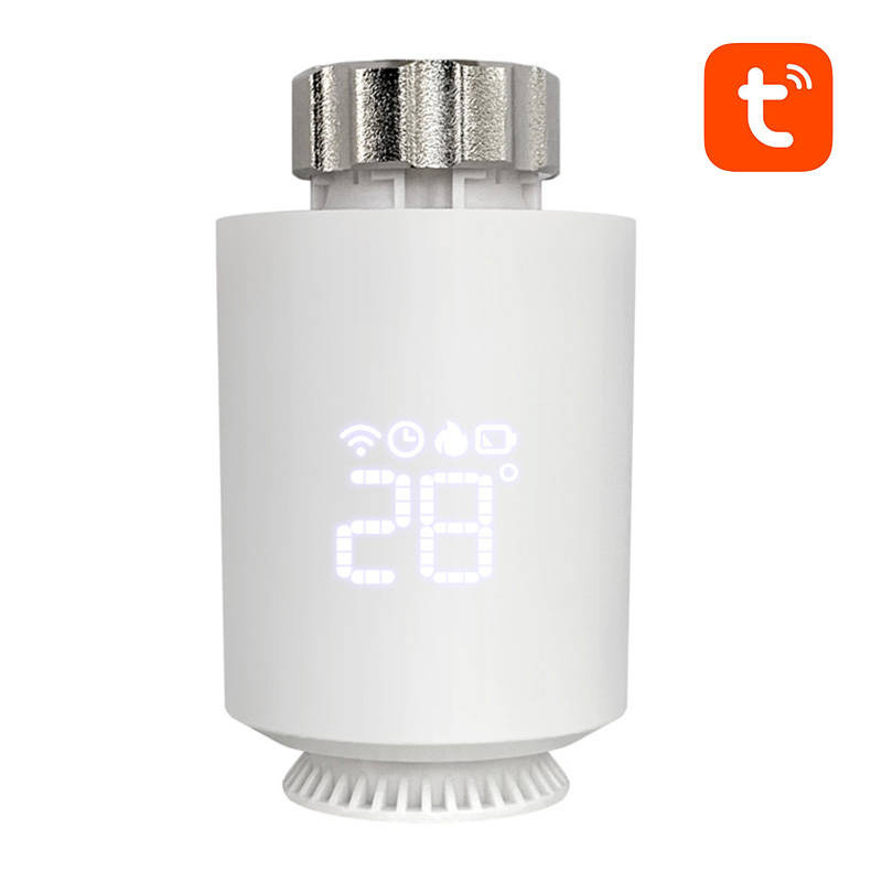 Avatto termostaat Smart Thermostat Radiator Valve TRV06, Zigbee 3.0, TUYA, valge