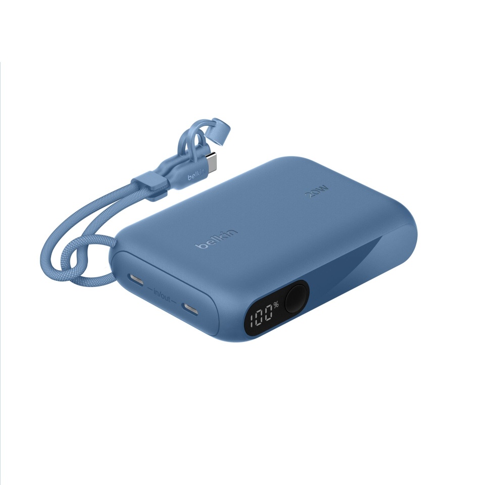 Belkin akupank Powerbank mit Display 20W 10.000mAh USB-C sinine BPB027hqBL