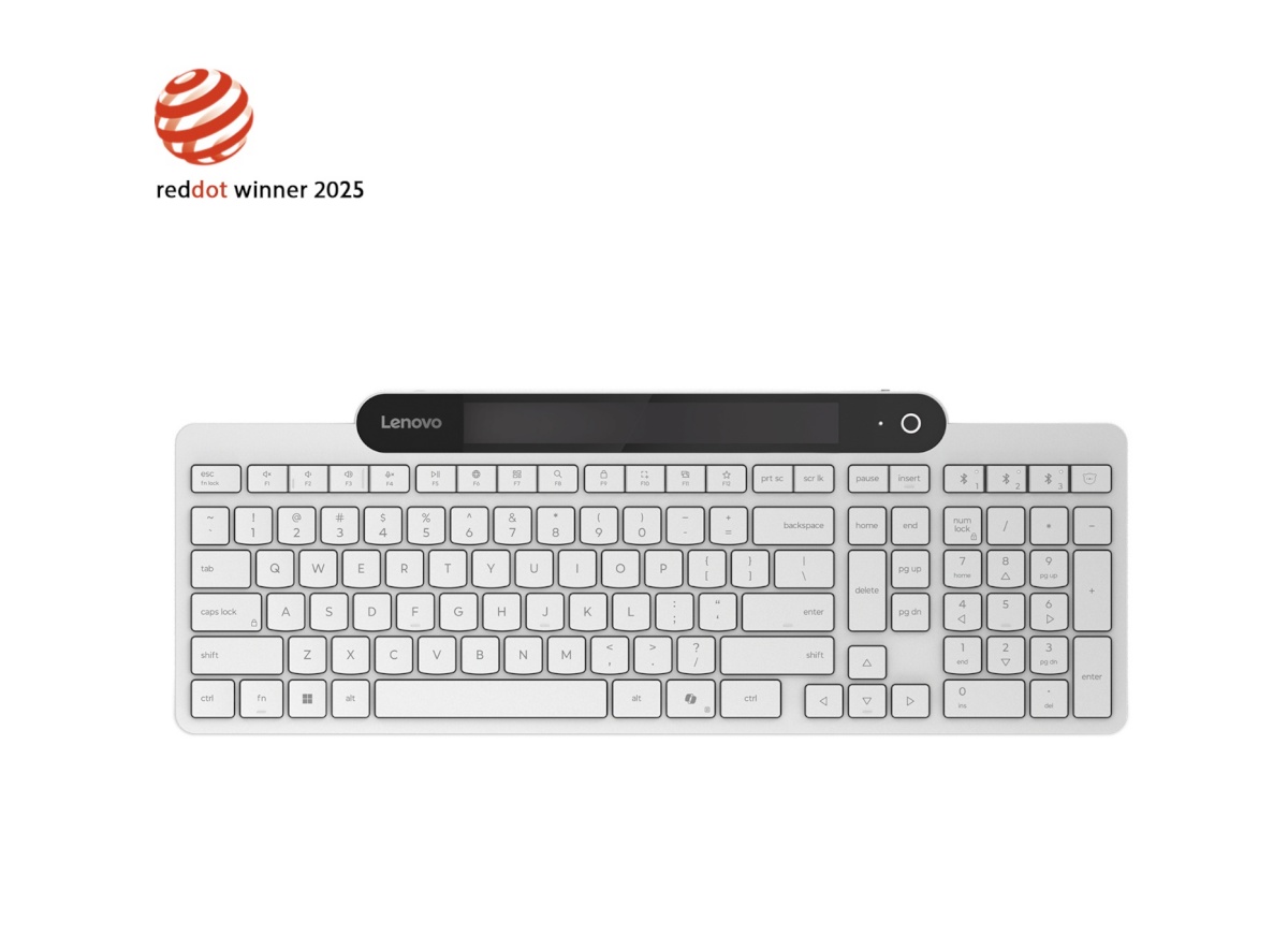 Lenovo klaviatuur 800 Self-Charging Bluetooth Keyboard-US English | Keyboard | Bluetooth | US English | valge