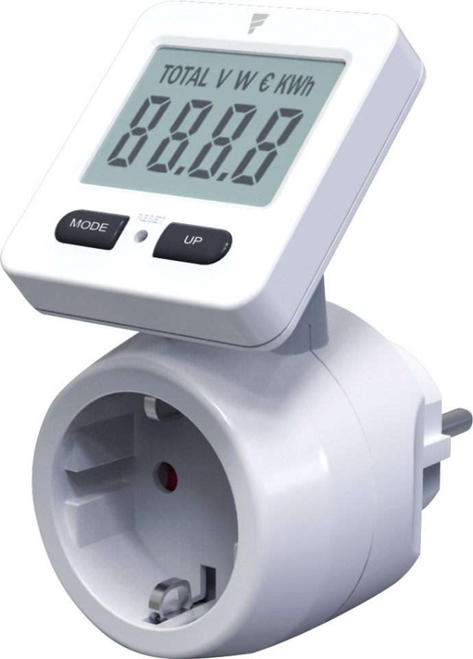 Fuj:tech energiatarbimise mõõtur MG Power Consumption Meter, valge