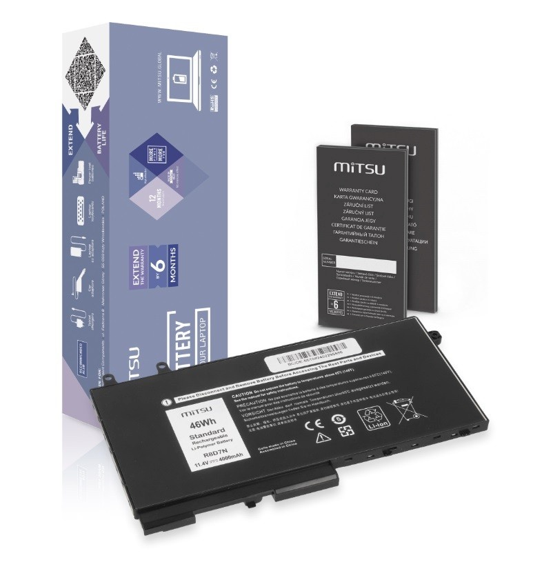 Mitsu sülearvuti aku MITSU DELL LATITUDE PRECISION 4000mAh 11,4V
