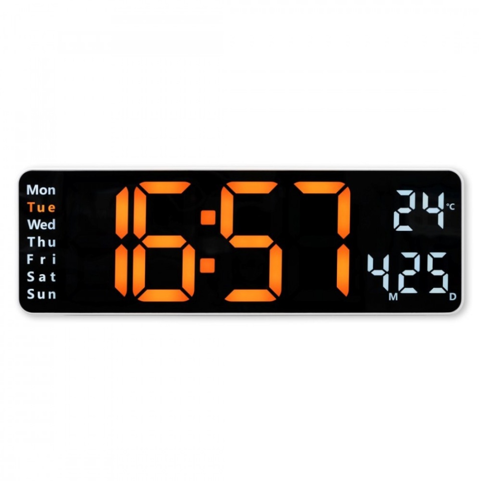 Hama seinakell Santa Cruz Digital Wall Clock, must
