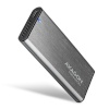 AXAGON kettaboks ALU box EEM2-SG2 USB-C 3.2 Gen 2 - M.2 NVMe / SATA SSD 30-80mm