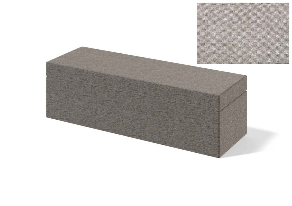 Sleepwell jalutsikast kontinentaalvoodile RED/BLACK PLAIN, 120x47x50cm, BOLSHOI helehall