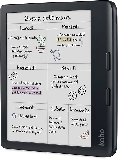 Kobo e-luger Libra Colour 7" 32GB WiFi, must