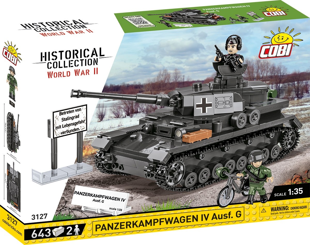 Cobi klotsid Blocks Panzerkampf wagen IV Ausf. G 643 blocks