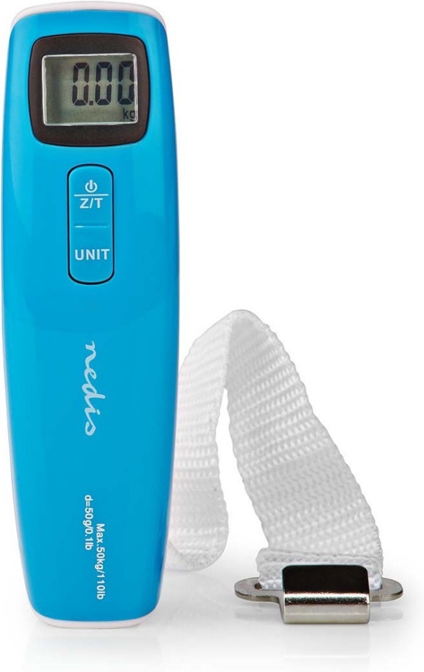 Nedis digitaalne pagasikaal SCLU112BU Luggage Scale, sinine