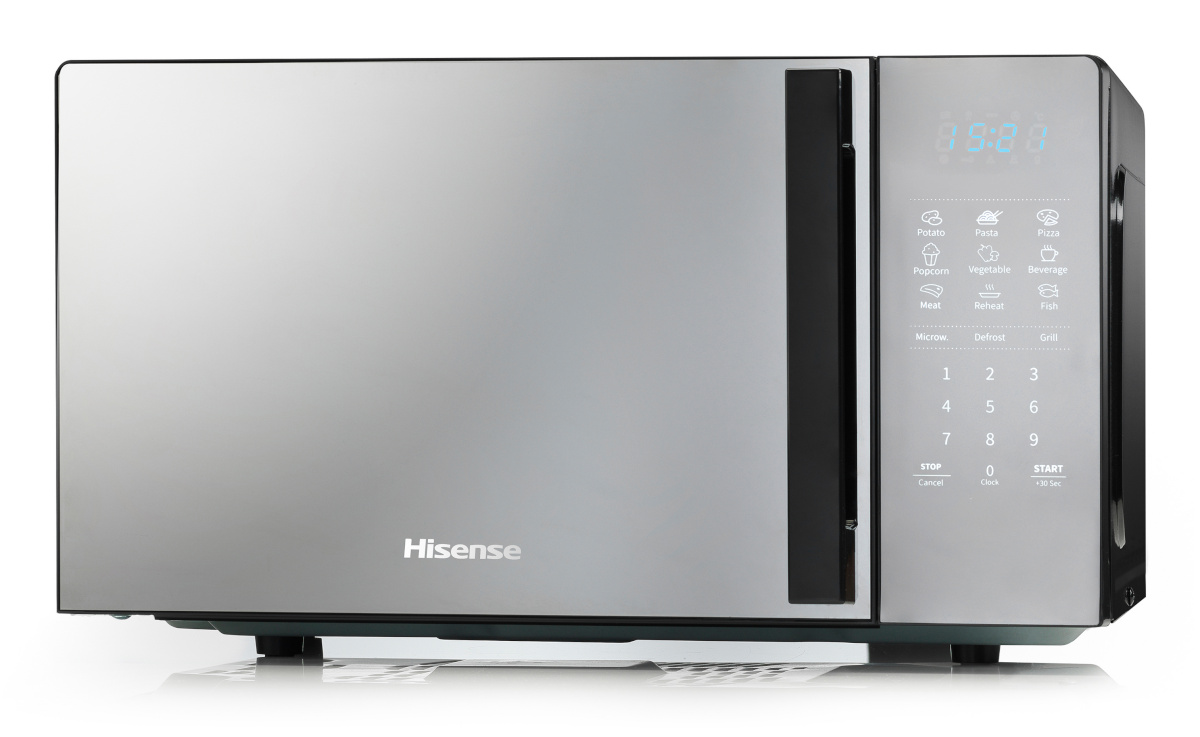 Hisense mikrolaineahi H20MOMBS4HG Microwave Oven, 20L, 700W, hõbedane/must