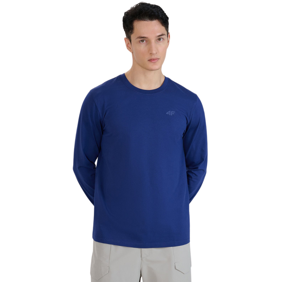 4F T-särk meestele Longsleeve M432 tumesinine 4FWMM00TLONM432 031S suurus M