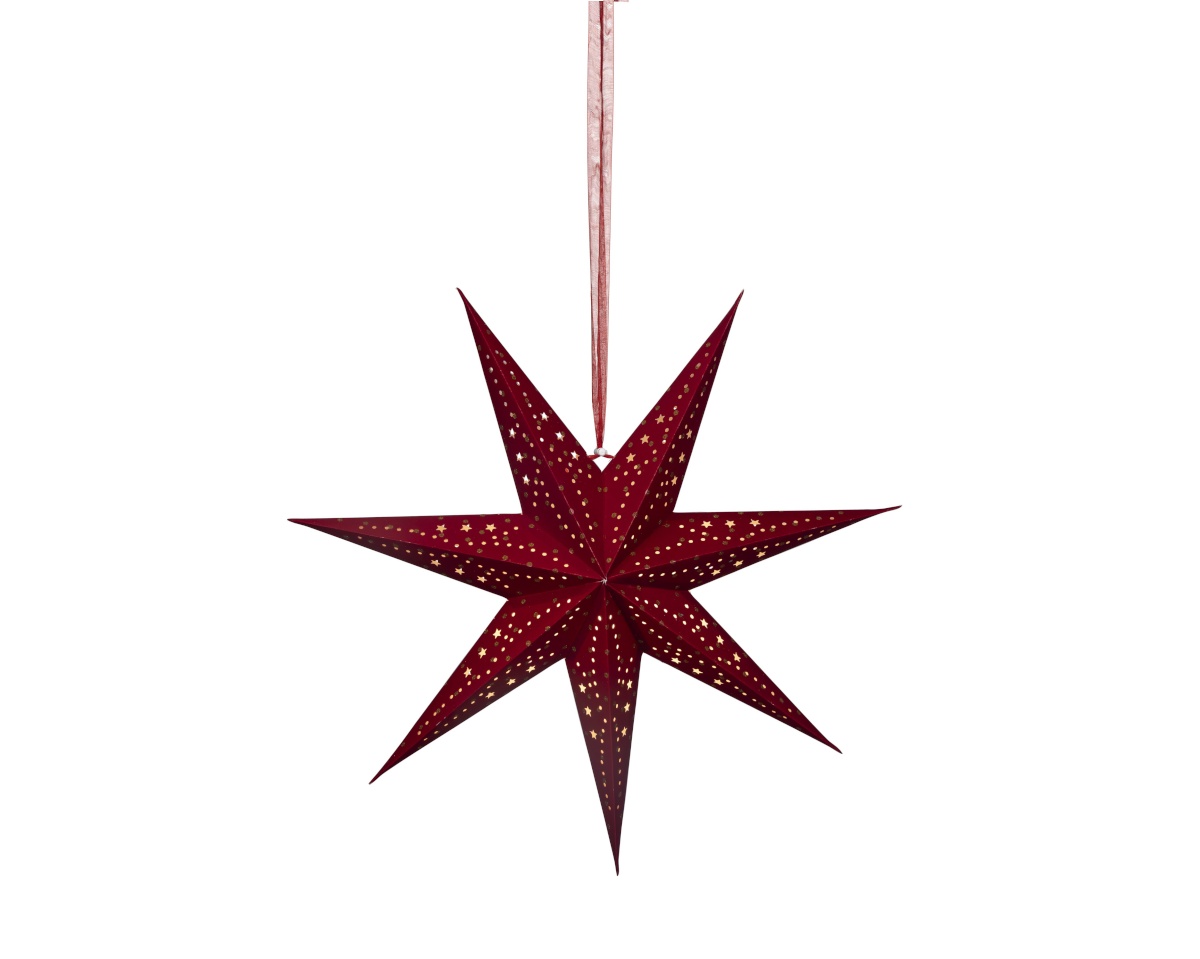 Lumineo dekoratiivne valgustäht 489433 LED Decorative Star with Light, 58cm, punane
