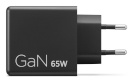 Lenovo laadimisadapter Dual USB-C 65W GaN Charger must - EU |
