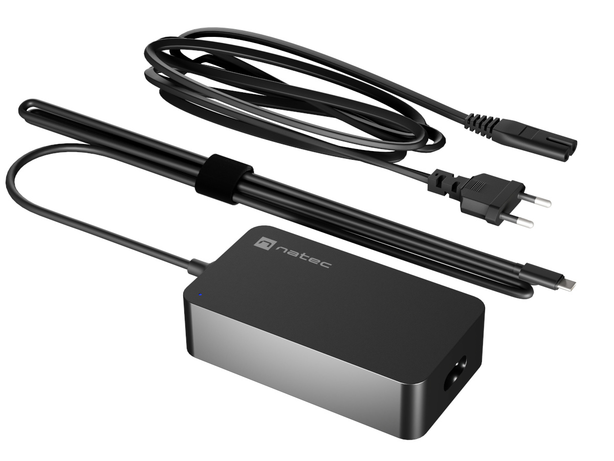 Natec Natec Laptop Charger Gan USB-C 65W for Laptops, Tablets, Phones | NZU-2361