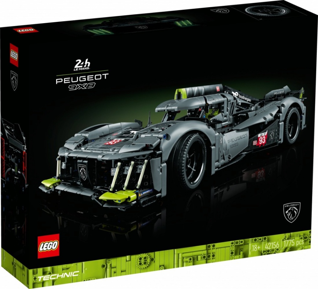 LEGO klotsid Technic Peugeot 9x8 24H Le Mans Hybrid Hypercar42156