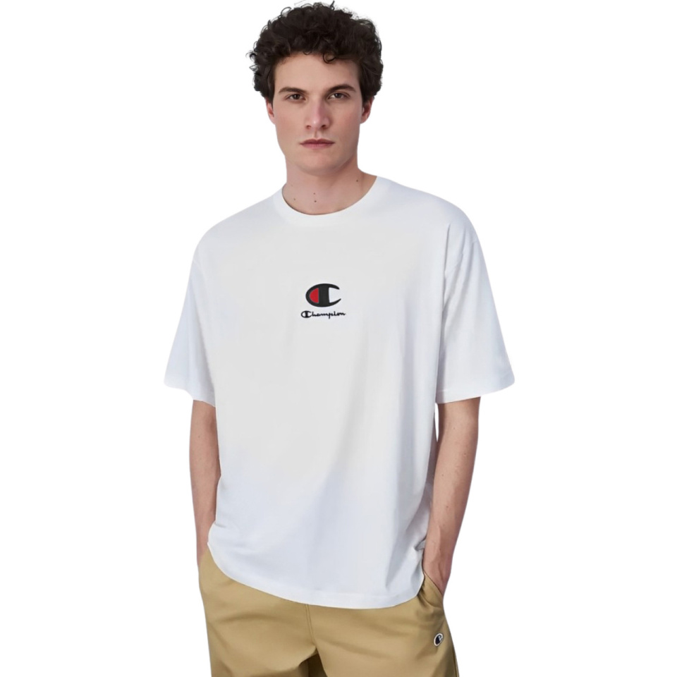 Champion T-särk meestele Crewneck valge 220270 WW001 suurus XXL