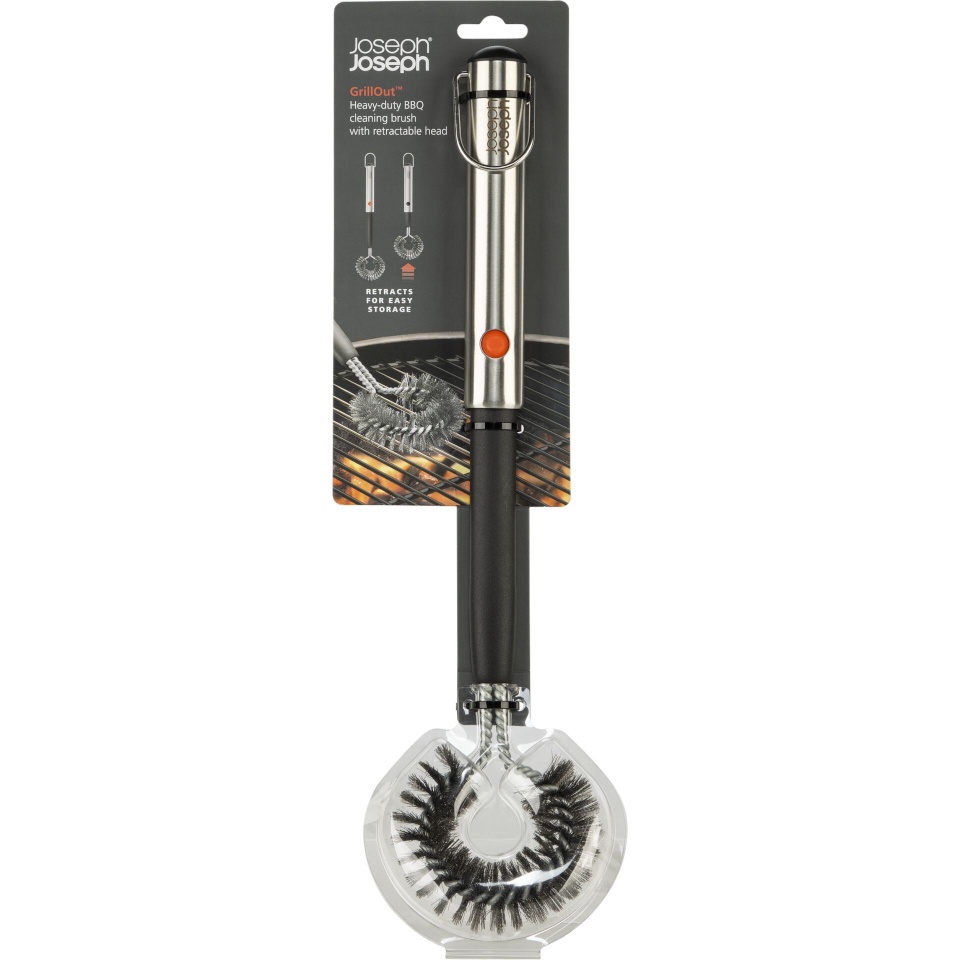 Joseph Joseph grilltarvik GrillOut SST BBQ Clean.Brush w. Extending Handle