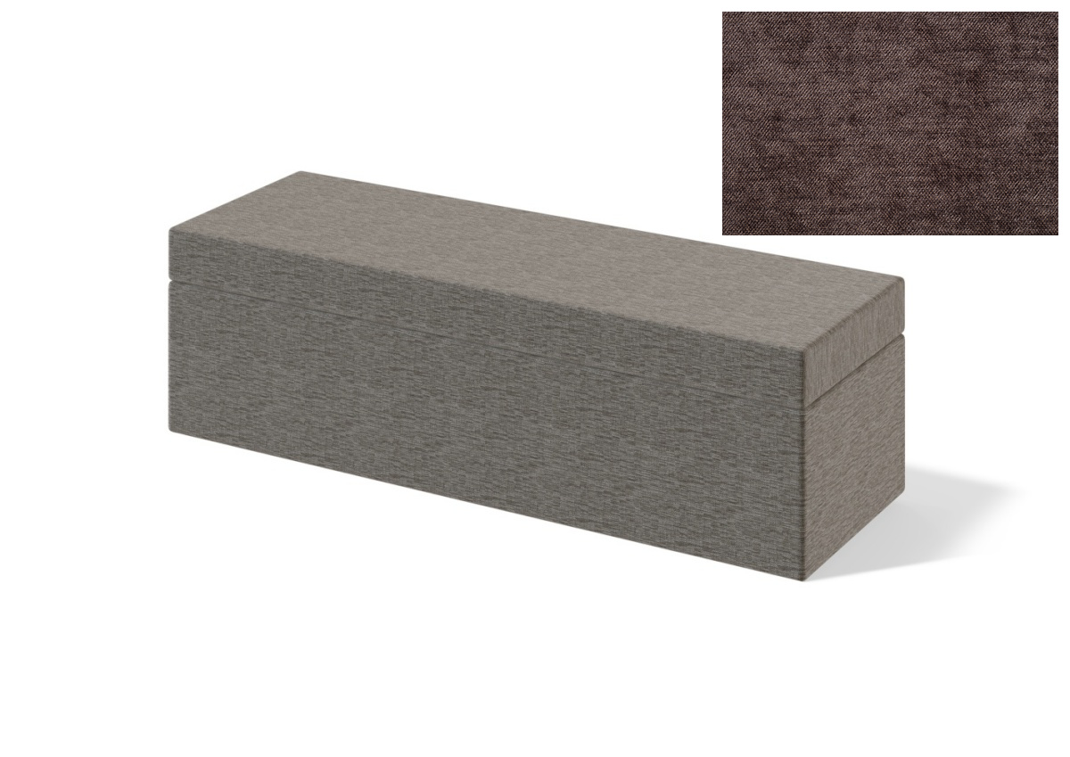 Sleepwell jalutsikast kontinentaalvoodile RED/BLACK PLAIN, 120x47x50cm, BOLSHOI pruun