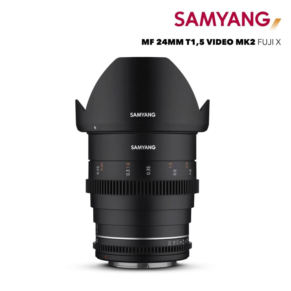 Samyang objektiiv MF 24mm TF1.5 VDSLR MK2 Fuji X