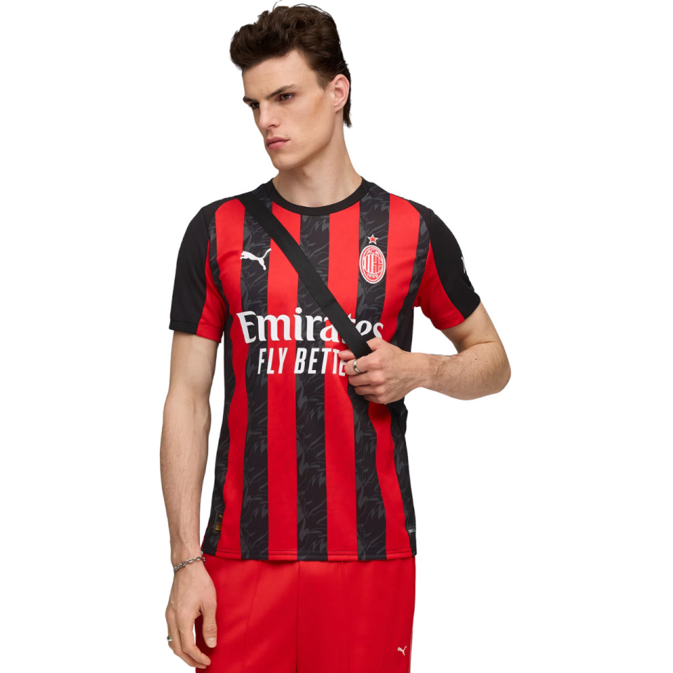 Puma T-särk meestele AC Milan Home Jersey Replica must-punane 779962 01 suurus XL