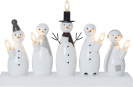 Star Trading küünlajalg Snowman Candlestick, valge