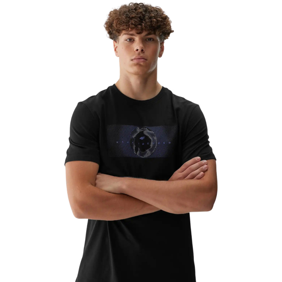 4F T-särk meestele M2964 sügav must 4FWAW25TTSHM2964 20S suurus M