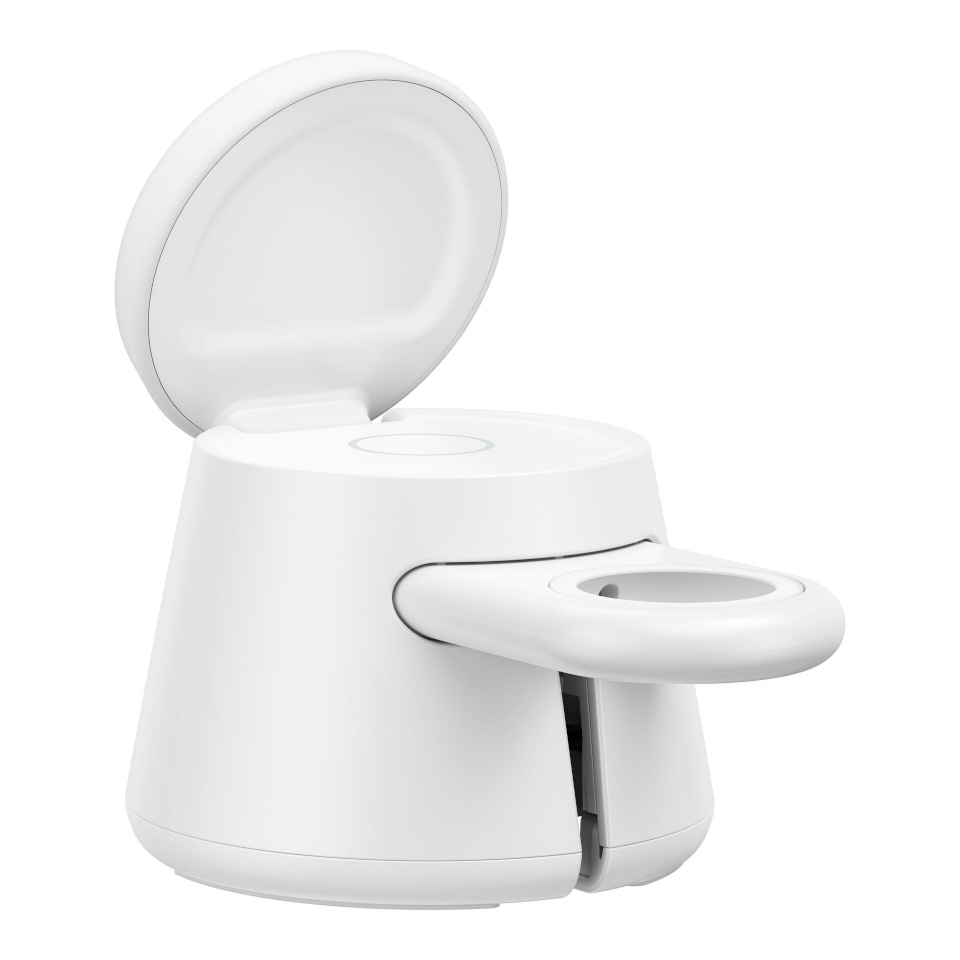Belkin juhtmevaba laadija UltraCharge 25W Qi2 valge Modular Charg.Station WIZ052kqWH