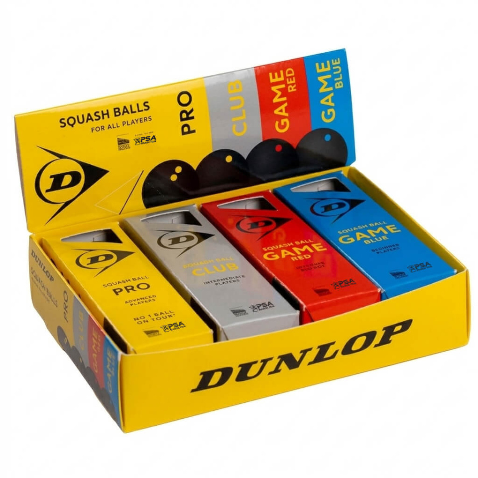 Dunlop squashipall Mixed 4x3 box