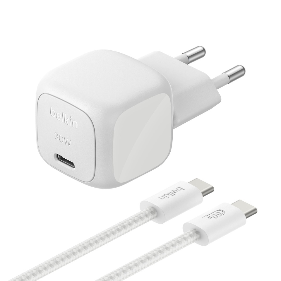 Belkin laadija BOOST Charge 30W Ladeger. 30W PPS +Kab.sil.WCA008kq2MSL-B6