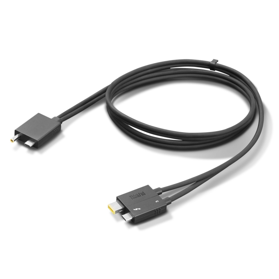 Lenovo ThinkPad Thunderbolt 4 WorkStation Dock Split Cable 4X91K16970 must, 0.7 m